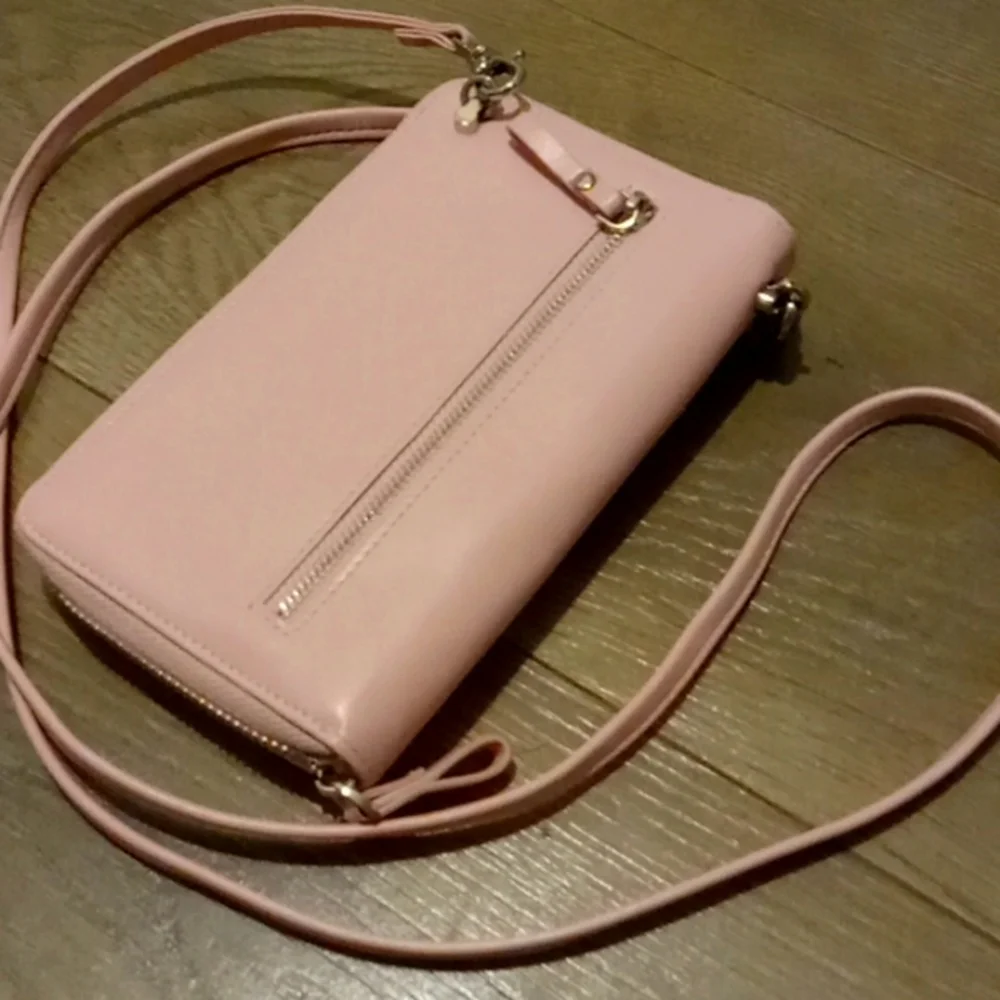 Pink & Silver Multi-Function Wallet/Crossbody - Picture 2 of 15